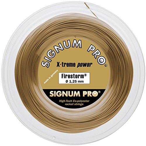Signum Pro Firestorm - Bobina de Cuerda de Tenis, 1,20 mm x 200 m, Color Dorado