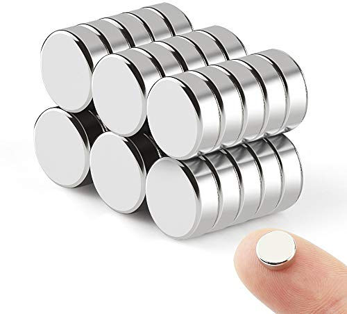 Wukong Mini Magnete 8x3mm | 30 Stück, Rund Neodym Magnete für Kühlschrank, Büro, Whiteboard, Pinnwand, Fridge, Karte, Tür, Magnettafel