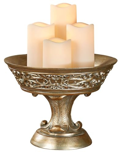 Touch of Class Laryssa Decorative Centerpiece Bowl Champagne Gold