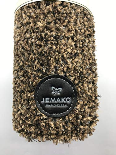 Jemako Fußmatte, Schmutzfangmatte in - BRAUN -, Größe M, ca. 73 x 52 cm, + Herlitz Cool Gel Stift
