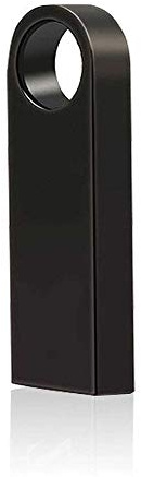 ELLENNE Pendrive USB metal llave negro 128 GB llavero memoria A01