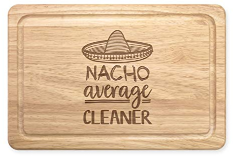 Nacho Average Cleaner Rectangular Wooden Chopping Board