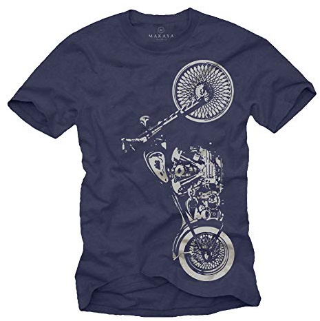 MAKAYA Ropa de Moto Hombre - Camiseta