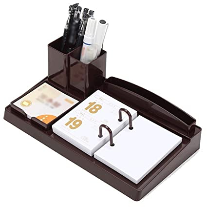 Bürokalender 2022 Kalenderständer Chinesische Art Dekoration Kunststoff Kreative Multifunktionale Stifthalter Business Desk Set Tischkalender Tischkalender Wochenplaner