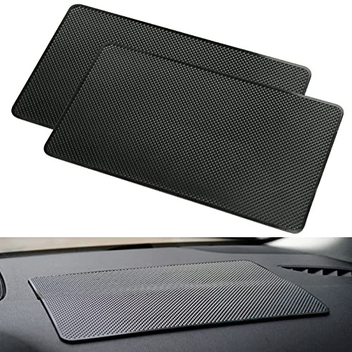 HXC 2 Stück Antirutschmatte Anti Rutsch Matte für Auto Armaturenbrett | Universal Anti-Rutsch Matte 27x15 cm Antirutsch Pads Silikon Fixierkissen Wird für Autodekorationen Brillen Handys Verwendet