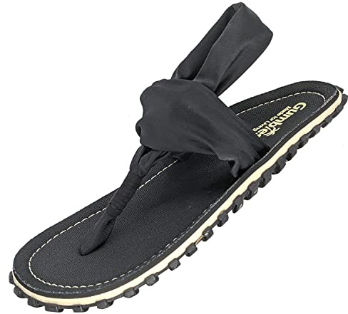 Gumbies Slingbacks - Sandalen aus recycelten Materialien - robuste Sohle aus wiederverwerteten Autoreifen, weiches Fußbett aus Canvas-Baumwolle, bequeme Stoffbänder für idealen Halt