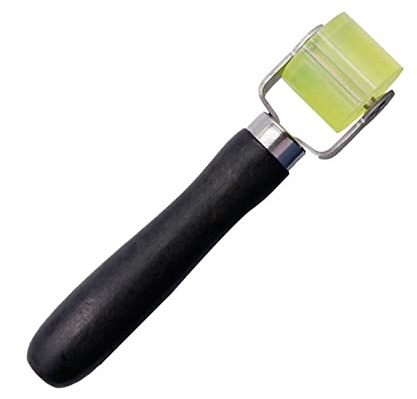 iSpchen Andrückroller Dämmung Andrückrolle Silikon Roller für Kantenumleimer rolle Andrückwalze Gummirollen Installationswerkzeug Gummi Nahtroller mit Griff,175mmx30mm S