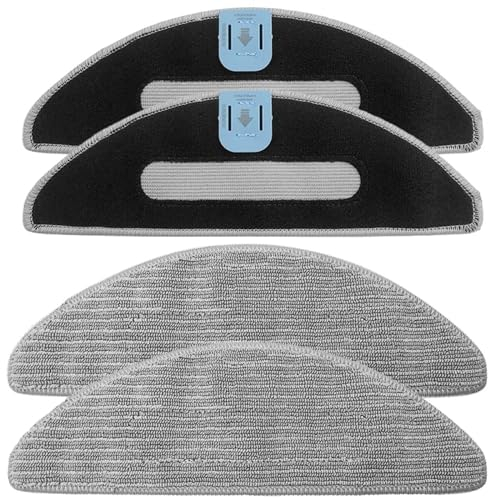 DianSung 4 Stück Wischtücher Ersatzteile für iRobot Roomba Combo i8, i8+, i5, i5+, j5, j5+ Roboter-Staubsauger Zubehör, waschbar, Wiederverwendbare, Mikrofaser-Wischpads