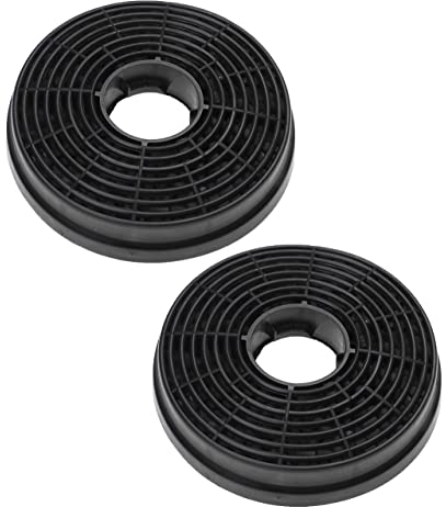 vhbw 2x Filtres à charbon actif compatible avec PKM 9091H, KH 60-6, 6091H, RH 6091, 8888H, UBH6002T, 9038B hotte aspirante - 10,5 cm