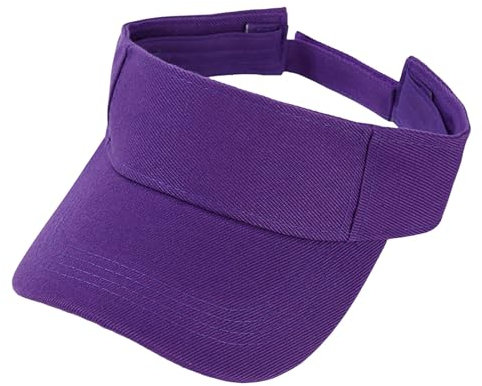 SRZYMJ Visor Elastisch Sonnenschild Mit Frottee Stirnband Tragbar Schweißaufnehmbar Sonnenhut Visor Hat Sport Cap Schirm für Tennis Running Golf Wandern Lila