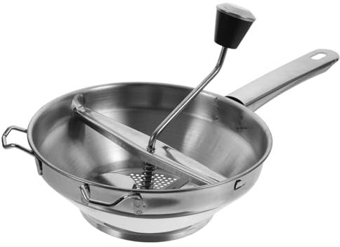 Garneck Kartoffelpresse Aus Edelstahl Kartoffelpresser Manuell Küchenhelfer Für Stampfen Von Kartoffeln Gemüse Und Obst Lebensmittelpresswerkzeug Langlebig Und Verschleißfest