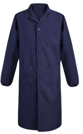 GSJDKN Boilersuit Overalls Welders Overalls, Resistant Dust-Proof Long Coat Work Utility for Men and Women Farm Breeder Warehouse One Size Blue
