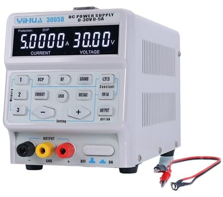 Fuente de alimentación de laboratorio ajustable, fuente de alimentación conmutada controlada por programa Digital, 150W, 3005D, 5A, 30V CC(EU)