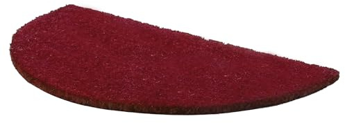 Comart - Zerbino Unito - Cocco Colorato Antiscivolo - 23x53 cm Bordeaux