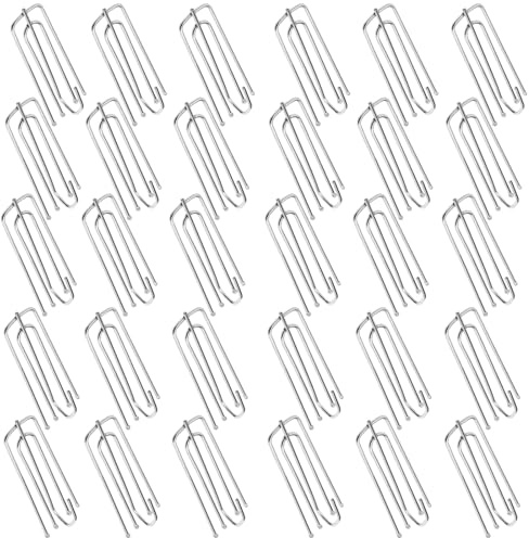 Yuannee Ganchos para Cortinas de Acero Inoxidable,30 PCS 4 Puntas con Enganches Robusto Ganchos Laterales Cortina Ducha Ideal Cortinas Pesadas Ducha Persianas y Sistemas de Carril Universal