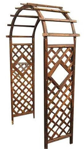 Vzhrvd Arche De Jardin en Bois, Arche De Jardin Extérieure, Tonnelle Décorative pour Plantes Grimpantes, Légumes Et Fleurs(120 * 50 * 215cm)