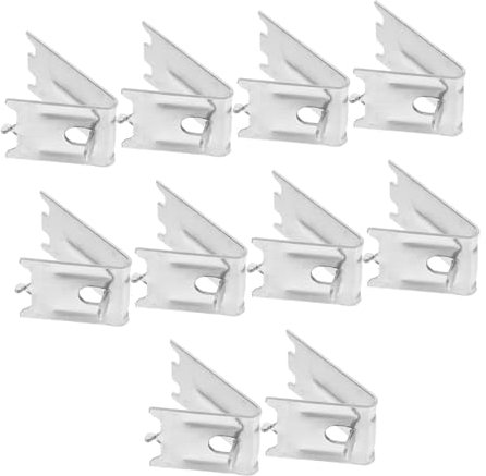 DIYEAH 10pcs Refrigerator Shelf Clips for Freezer and Cooler Shelf Support Clips for Home and Commercial Use Easy to Install