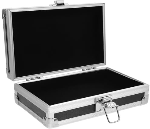DIYEAH Boîte à Outils Noir Grosse Capacité Portable en Alliage D’Aluminium