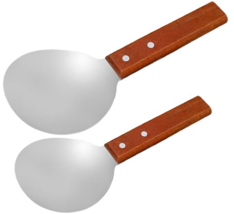 Holibanna Cuillères à Soupe Ménagère Et Acier Inoxydable Pour Servir Tofu Riz Et Autres Aliments Avec Manche Confortable Et Facile à Nettoyer
