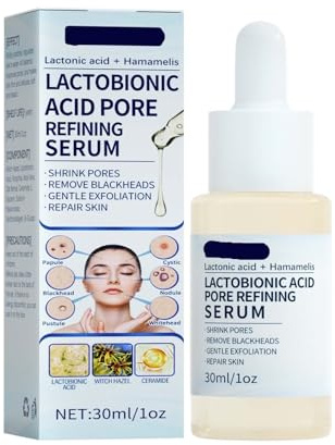 Suero De Ácido Láctico: Esencia Exfoliante, Eliminadora De Puntos Negros, Minimizadora De Poros Y Nutritiva For La Piel.(1PCs)