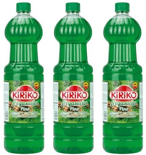 Kiriko Pine Tree Spanish Cleaning Product Floor Cleaner 1.5L Powerful Multi-Surface Liquid Floor Cleaner Removes Dirt, Dust, Stains & Bad Odours Fresh Scent Household Cleaning Essential Pack of 3