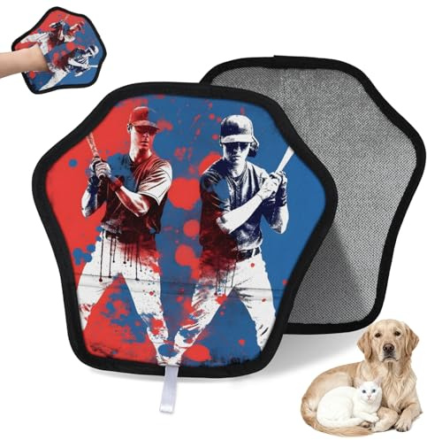 WowPrint Lot de 2 gants d'épilation pour animal domestique - Réutilisables - Électrostatiques - Brosse pour canapé, vêtements, tapis, meubles, siège de voiture