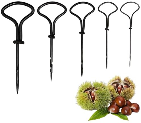 5 stycken manuella rankor för trä och kastanjer, minihandborrar 1,5 mm till 5 mm, handborrverktyg för gör-det-själv barn, gör-det-själv, höst, hantverk, säker hålborrning