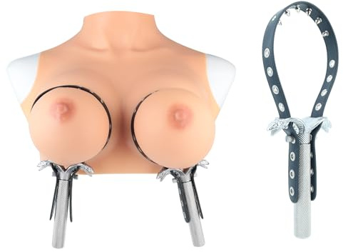 Jomyu BDSM Bondage Set Extra Stark Brust Stimulation Folter Fesseln Brustbondage Harness Verstellbarer Body Brustgeschirr Sex Bondage Brust Exponiert SM Extreme Fesselset Fetisch Party Sklave Sex Toys