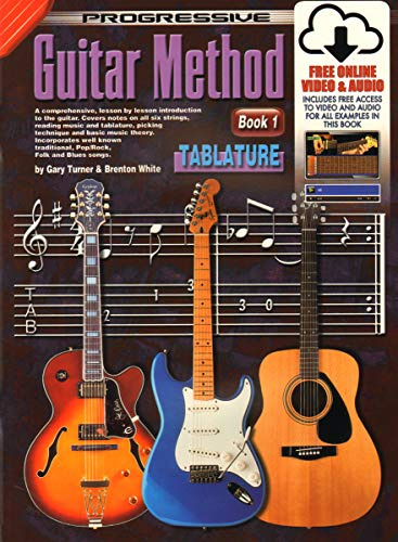 Progressive Guitar Method Tablature Book, CD and DVD