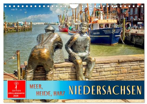 Niedersachsen - Meer, Heide, Harz (Wandkalender 2026 DIN A4 quer), CALVENDO Monatskalender: Eine visuelle Reise durch das facettenreiche Bundesland. (CALVENDO Orte)