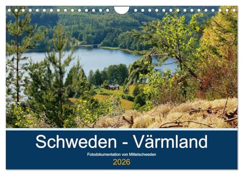 Schweden - Värmland (Wandkalender 2026 DIN A4 quer), CALVENDO Monatskalender: Fotodokumentation von der typisch schwedischen Natur in Värmland. (CALVENDO Natur)