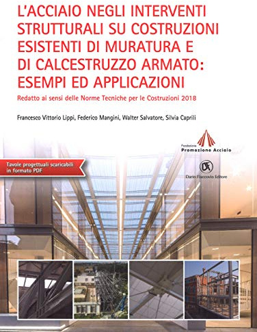 L'acciaio negli interventi strutturali su costruzioni esistenti di muratura e di calcestruzzo armato: esempi ed applicazioni redatto ai sensi delle norme tecniche per le costruzioni 2018. Con aggi...