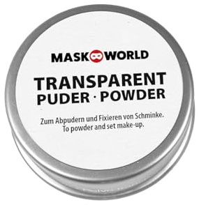 Maskworld - Make Up Puder transparent 20g Einheitsgröße - ideal für Karneval, Halloween, Motto-Party und andere Schmink- und Verkleidungs-Events