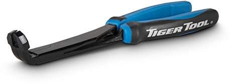 Tiger Tool 75 Degree U-Joint Snap Ring Pliers for Automotive & Medium Duty Trucks, Cars, Equipment, & ATV/UTV, Angled Plastic Push Pin Pliers for use with Class 1-5 Vehicles, 70301