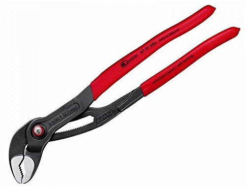KNIPEX Cobra QuickSet Pince multiprise de pointe sur carte LS gaines PVC anti-dérapantes 300 mm, 87 21 300 SB