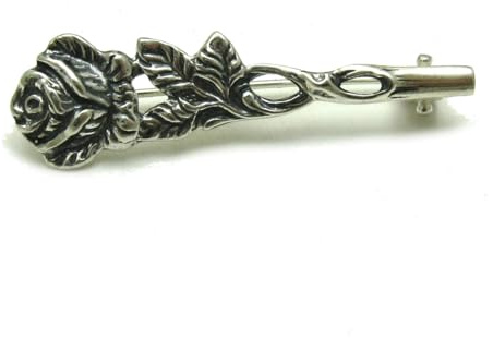 Sterling Silber Brosche Blume solide 925 A000001 Empress