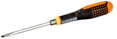 Bahco BE-8155TB Ergo Screwdriver with Through Blade, Multi-Colour, 1.2 x 6.5 x 125 mm