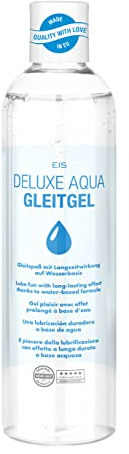 EIS Lubricant Deluxe Aqua Lubricant 300 ml | Lubrificante a base d'acqua | Gel erotico per uomini e donne | Lubrificante extra sensibile delicato sulla pelle | Compatibile con i profilattici | neutro