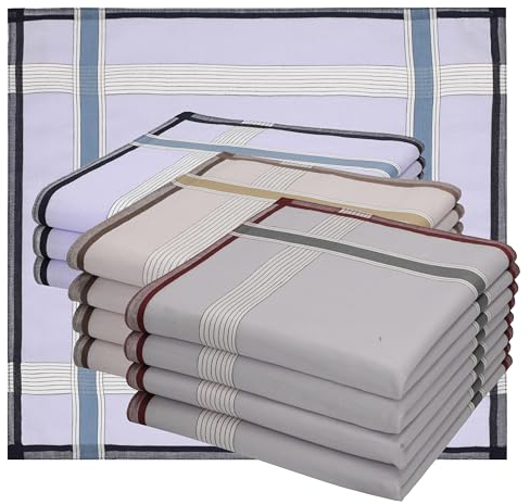 Betz Stofftaschentücher - Herrentaschentücher - Männertaschentücher aus 100% Baumwolle - 40x40 cm - Leo 1 Dessin 7