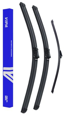 Vipa Car Parts Premium Wiper Blade Set | Fits: VW PASSAT B6 Estate (Nov 2005 to Dec 2011) | All-Weather Performance | Durable, Streak-Free Windshield Wipers | Easy Installation
