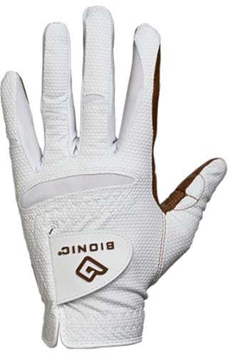Bionic Damen Golfhandschuh Relax Grip 2.0, Rechtshänder, Größe L, Karamell