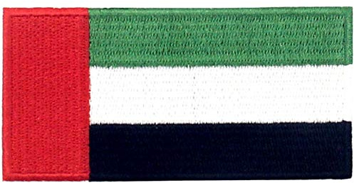 Der Flaggenpatch der Vereinigten Arabischen Emirate Bestickter Aufnäher zum Aufbügeln/Annähen