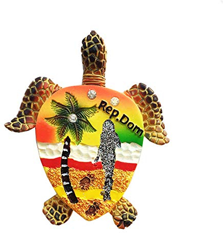 Calamita da frigorifero 3D Repubblica Dominicana, souvenir da viaggio, regalo, decorazione per la casa e la cucina, collezione di adesivi magnetici per frigorifero