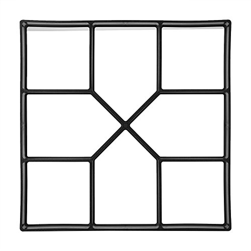 Stampo Cemento Stampi Pavimento per pavimentazione in calcestruzzo, per pavimentazione a piedi, DIY Path Stampo Giardino, 40 x 40 cm