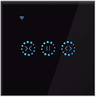 SWECOMZE Nueva generación Smart Wlan persianas, interruptor WiFi, compatible con Alexa Echo y Google Assistant, reloj de persiana con interruptor para motor de persiana (blanco)