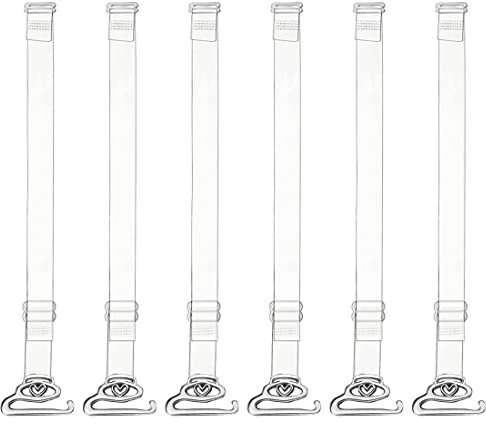 NIANOPKM Cinghie del Reggiseno, Cinghie del Reggiseno Morbide Trasparenti Invisibili Cinghie Antiscivolo Cinghie Regolabili per Reggiseni Senza Spalline da Donna (1 cm di Larghezza)