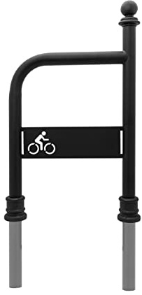 MORIA DESIGN Retro Fahrradständer Bodenparker 130 x 60 cm für 2 Fahrräder | Mountainbike, MTB, E-Bike, 2 Fahrräder, Retro Fahrradanlehnbügel, galvanisiert, pulverbeschichtet, Garage, Garten, Stabil