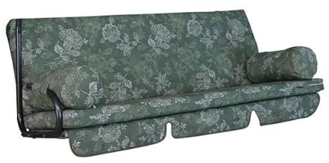 Angerer Freizeitmöbel GmbH - Coussin pour balancelle hollywood 3 places - Fabriqué en Allemagne (motif vert)