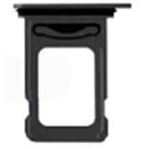 2X Single SIM Card Tray Halter Slot Ersatz Kompatibel mit iPhone 14/iPhone 14 Plus Schwarz