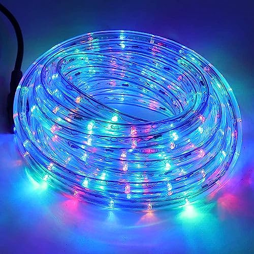 Wisada Bunt LED Lichtschlauch Außen, 4M 36LEDs/m Mehrfarbig Schlauch 220V RGB Tube Light, Indoor Leuchtstoffröhre, Outdoor Lichter Wasserdicht für Terrasse Wohnzimmer Partydeko